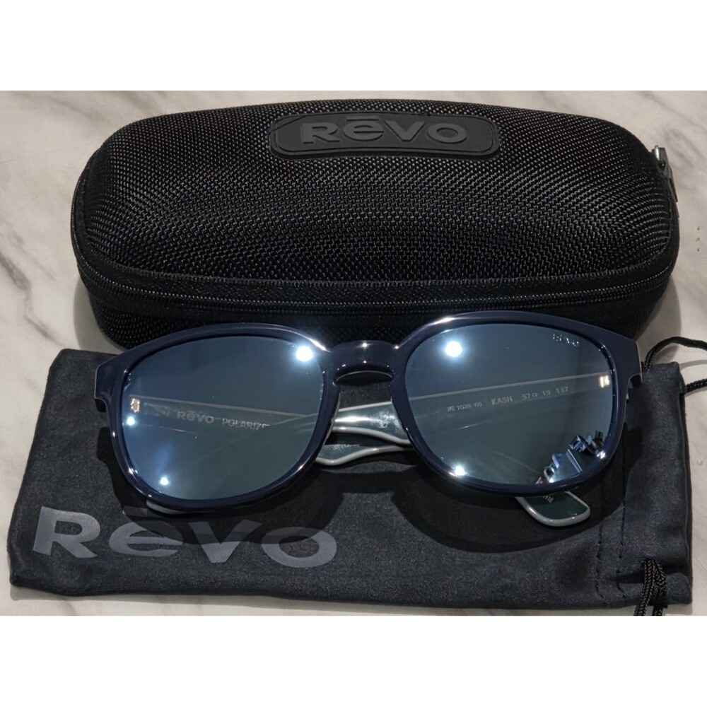 Revo - Kash RE 1028 05 - Navy Blue Frame & blue Lens Sunglasses - Mint! $189